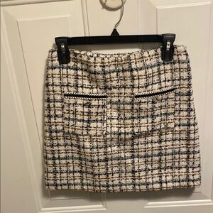 House of Harlow 1960 Black and White Mini Pencil Skirt